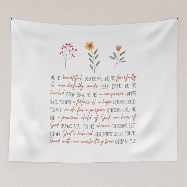 Item preview, 10 bible verses on identity - Baptism Gift Girl, Baby Girl Gift, Nursery Wall Art, Godchild Baptism Sign Dedication Gift, Nursery Decor, Christian designed and sold by projectmadenew.