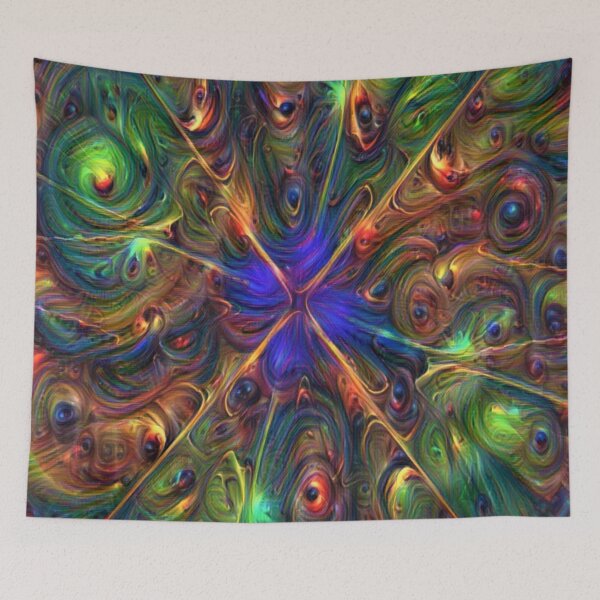 Item preview,  psychedelic rainbow energy design 34 designed and sold by BelAnnGrey.