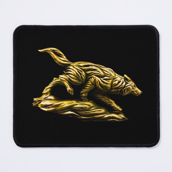 Item preview, The golden statue of the wolf designed and sold by wolvoo.