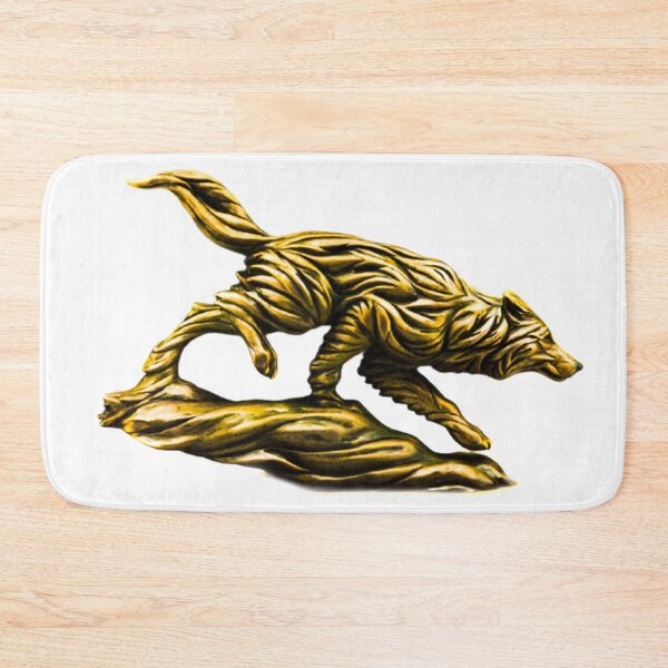 Item preview, The golden statue of the wolf designed and sold by wolvoo.