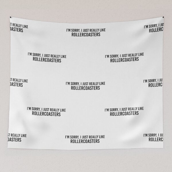 Item preview, Im Sorry I Just Really Like Rollercoasters Sticker designed and sold by JoelMurraiy.