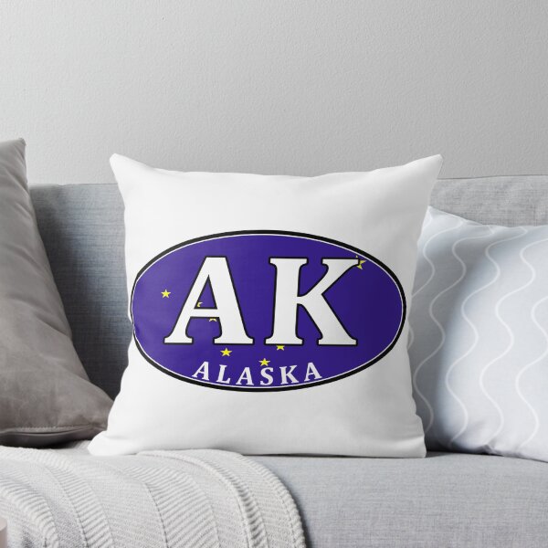 Item preview, ALASKA STATE FLAG EURO OVAL ANCHORAGE FAIRBANKS JUNEAU NOME designed and sold by DESTINATIONS DECAL.