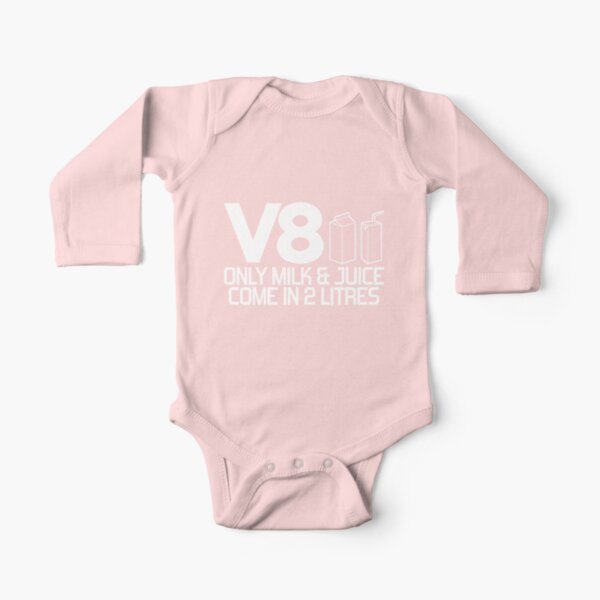 V8 - Nur Milch und Saft sind in 2 Litern erhältlich (1) Baby Body Langarm