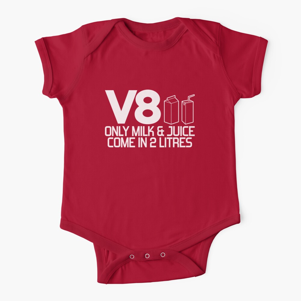 V8 - Only milk & juice come in 2 litres (1) Baby One-Piece