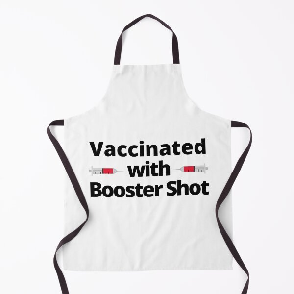 Item preview, Vaccinated with Booster Shot, Syringe (Black Text) - Covid Booster Shot for Vaccinated People - Covid Vaccine designed and sold by CaitU.