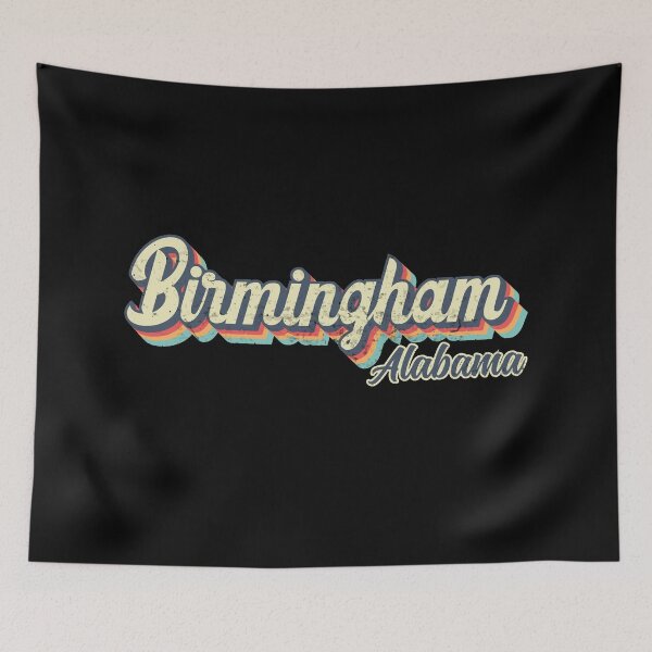 Item preview, Birmingham city Alabama Retro Vintage 70s rainbow designed and sold by Teelogic.