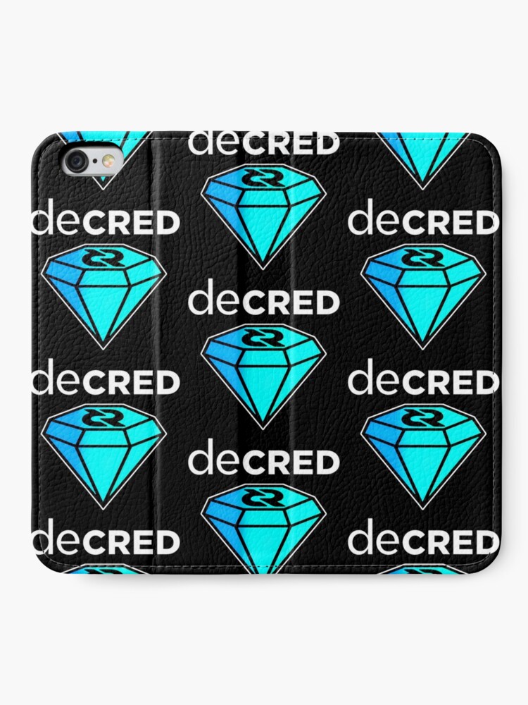 Thumbnail 2 of 6, iPhone Wallet, Decred gem © v1 (Design timestamped by https://timestamp.decred.org/) designed and sold by OfficialCryptos.