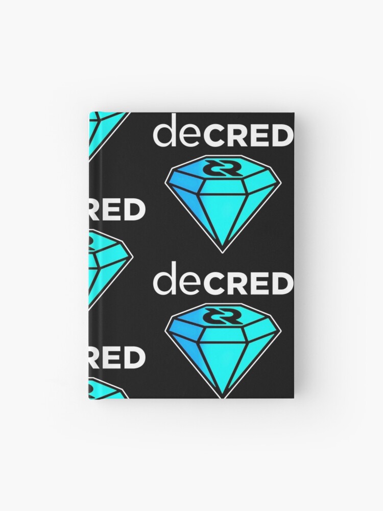 Hardcover Journal, Decred gem © v1 (Design timestamped by https://timestamp.decred.org/) designed and sold by OfficialCryptos
