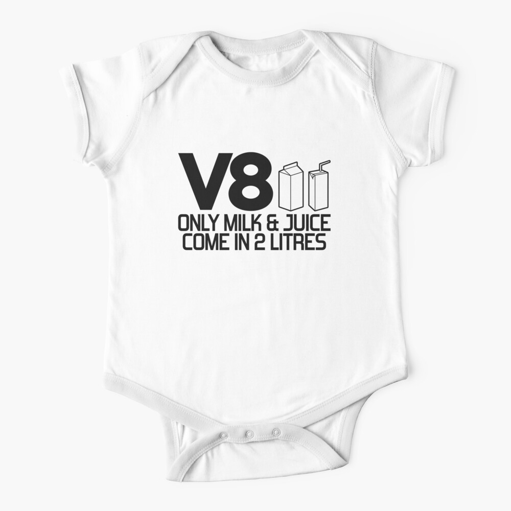 V8 - Only milk & juice come in 2 litres (2) Baby One-Piece