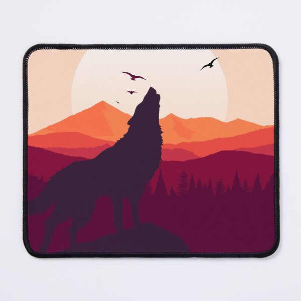 Item preview, holwing wolf designed and sold by wolvoo.