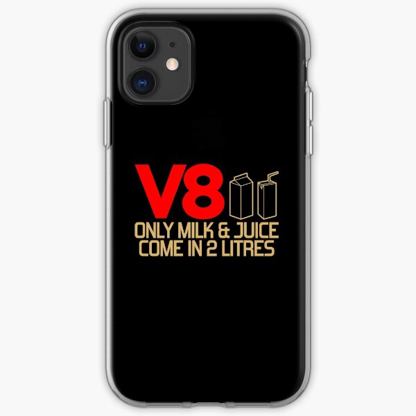 V8 - Only milk & juice come in 2 litres (3) iPhone Soft Case