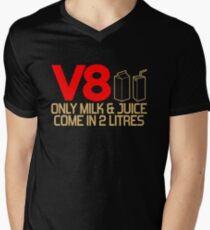 V8 - Only milk & juice come in 2 litres (3) Men's V-Neck T-Shirt