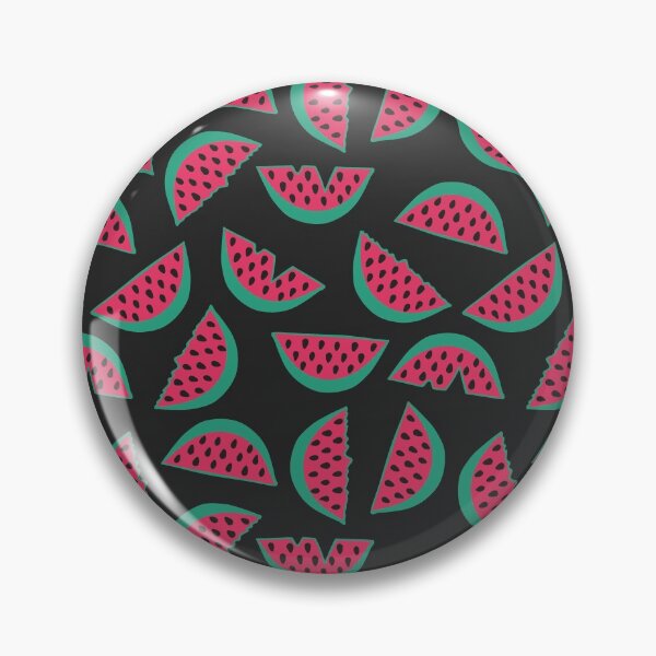 Item preview, Fun Watermelon Print on Black Background designed and sold by cgroenewald.