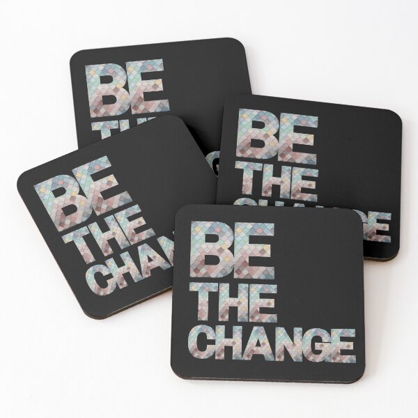 Item preview, Be The Change Patterned Letters Design T-shirt designed and sold by Youpattern.
