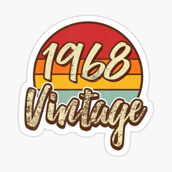 classic-vintage-51st-birthday-51-years-old-sticker-for-sale-by