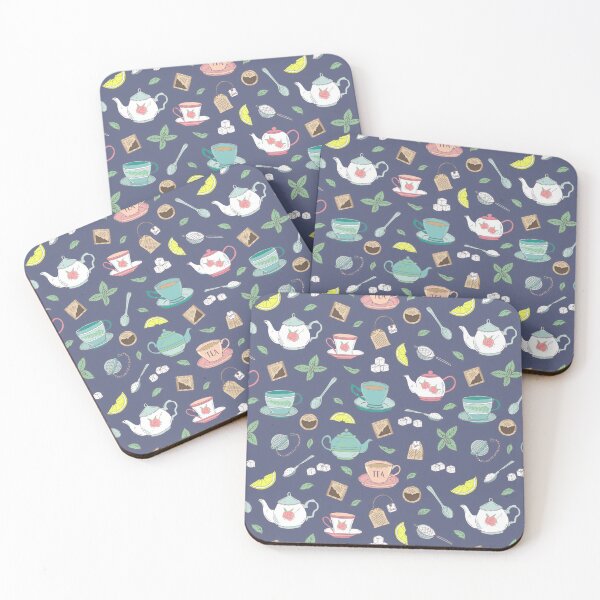 Item preview, Teatime Tea Party Vintage Teacups Pattern designed and sold by HotHibiscus.