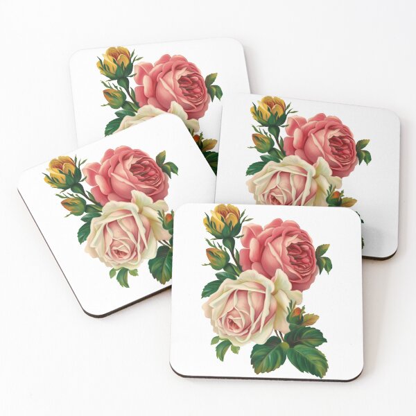 Item preview, pink and white roses illustration, Rose Flower designed and sold by JoelMurraiy.