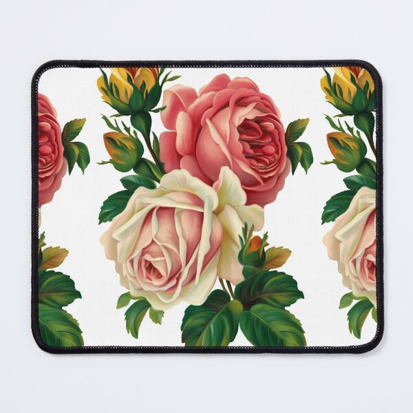 Item preview, pink and white roses illustration, Rose Flower designed and sold by JoelMurraiy.