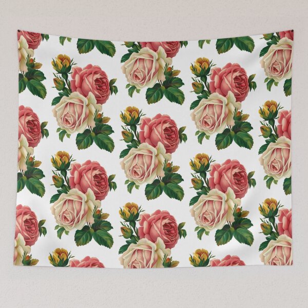 Item preview, pink and white roses illustration, Rose Flower designed and sold by JoelMurraiy.