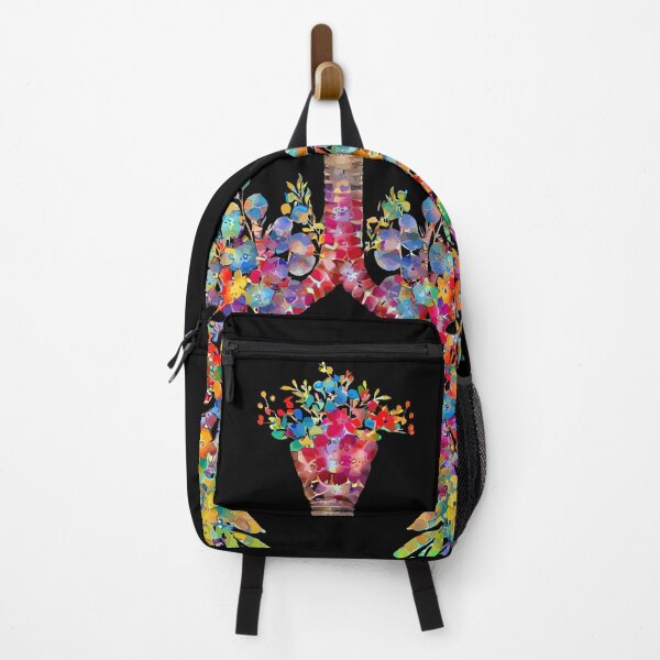 Item preview, Floral Lungs, colorful flowers, healthy lung, lungs cancer, respiratory therapist, cystic fibrosis designed and sold by Collagedream.