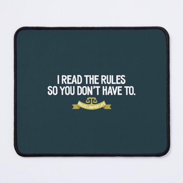Item preview, Rules Lawyer Life I read the rules so you dont have to designed and sold by yashartz.
