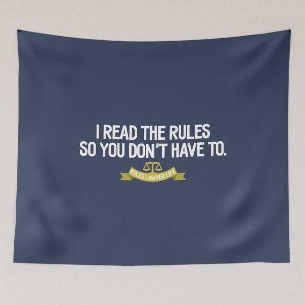 Item preview, Rules Lawyer Life  I read the rules so you dont have to designed and sold by yashartz.