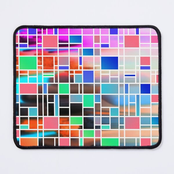 Item preview, Abstract Multicolour Modern Art Grid Pattern designed and sold by MarkUK97.
