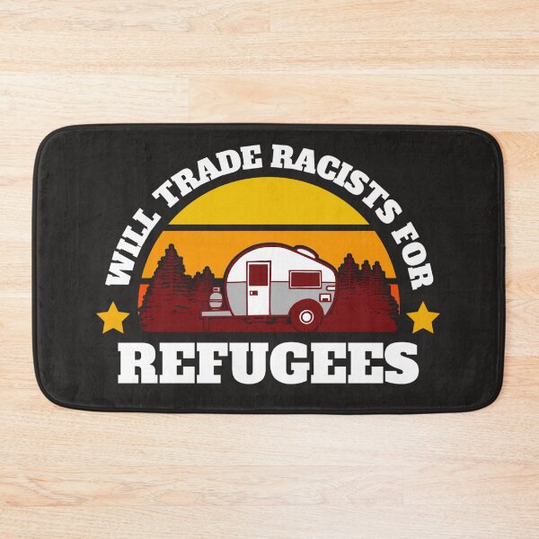 Item preview, Will trade racists for refugees (Camping RV Sunset) designed and sold by UnboundFull.