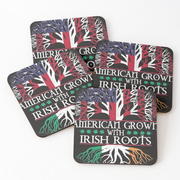 Item preview, American Grown Irish Roots Ireland Flag designed and sold by mendelsohnc.