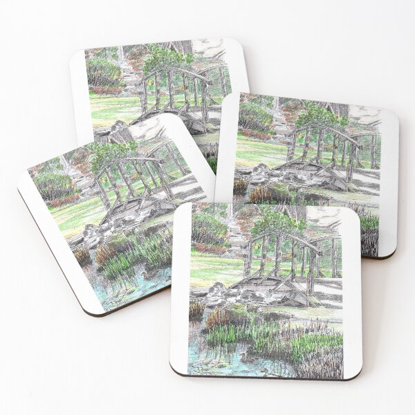 Item preview, Furzey Gardens, UK - Bridge and ducks designed and sold by Jim Griffiths.