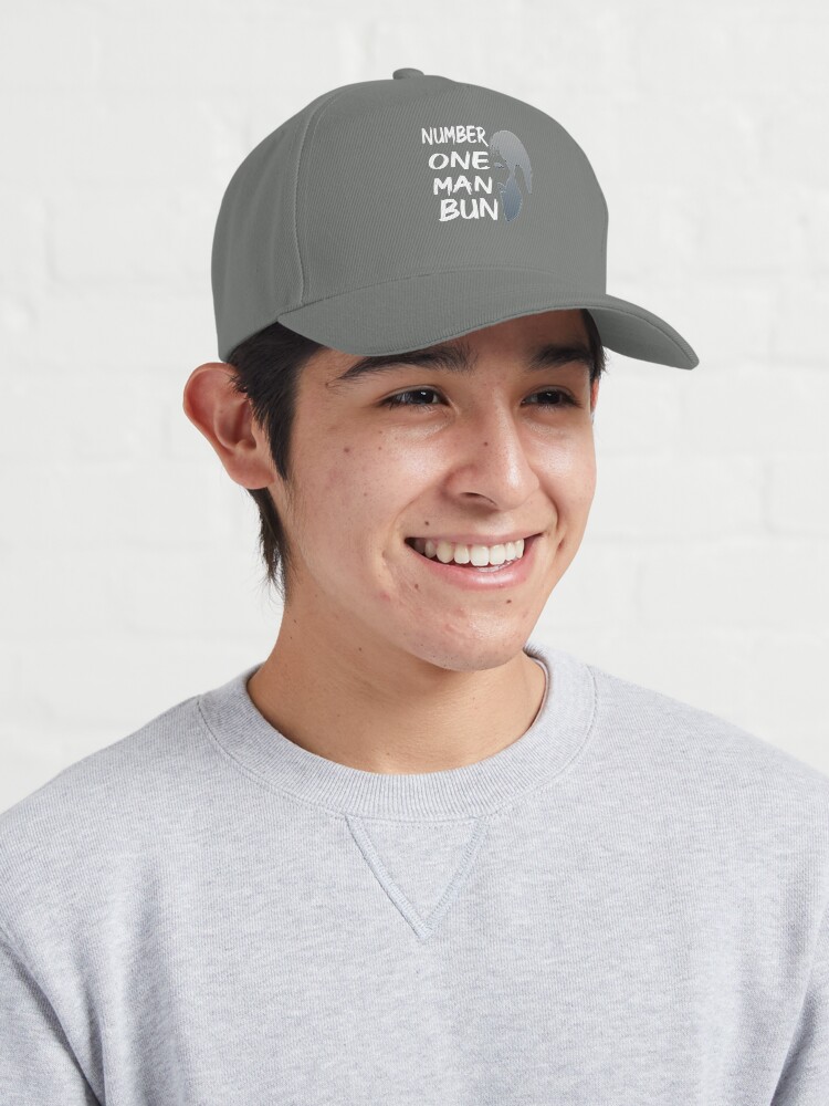 Man bun baseball cap online