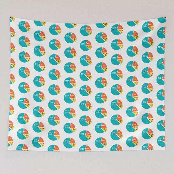 Item preview, Keep Calm and Eat Pizza | Foodie Pie Chart designed and sold by BoldTigerDesign.