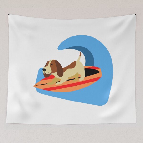 Item preview, Dog on surfboard cute  designed and sold by DylanJones1.