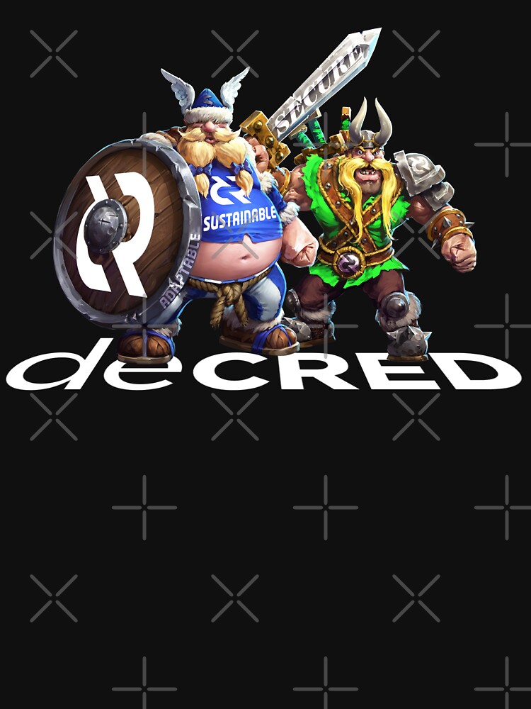 Thumbnail 7 of 7, Classic T-Shirt, Decred Vikings © v1 (Design timestamped by https://timestamp.decred.org/) designed and sold by OfficialCryptos.
