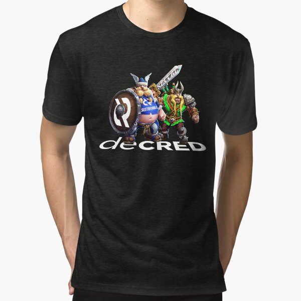 Decred Vikings © v1 (Design timestamped by https://timestamp.decred.org/) Tri-blend T-Shirt