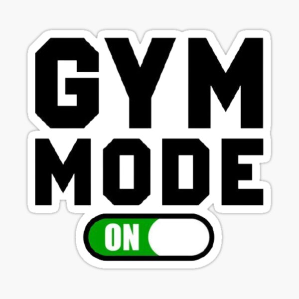 Healty Mode On - Funny Gym Gift For Gym Lover' Sticker