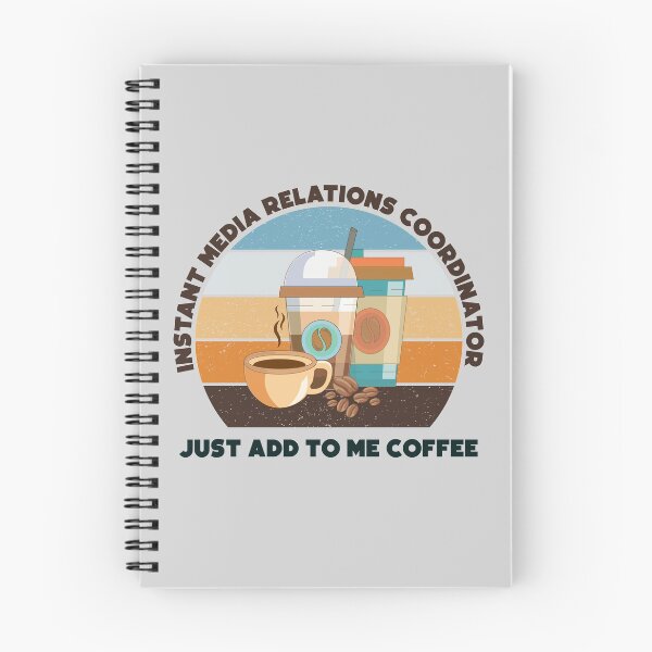 Item preview, Instant media relations coordinator just add to me coffee,dark text, funny coffee lovers meme, media relations coordinator job ,media relations coordinator humor, joke, meme, designed and sold by SGS-.