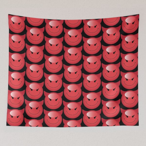 Item preview, Devil Emoji Smiling Red Satan Emoticon Face designed and sold by HotHibiscus.