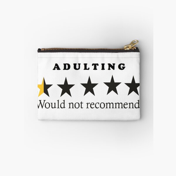Item preview, Adulting, would not recommend designed and sold by dmitrymv13.
