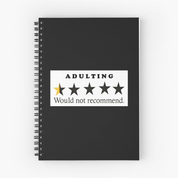 Item preview, Adulting, would not recommend designed and sold by dmitrymv13.