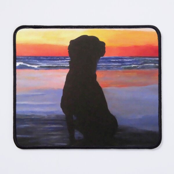 Item preview, Sunrise Landscape of Dog on Beach designed and sold by Carlo Varo.
