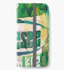 Genesee Cream Ale Beer Art Print - Original Watercolor iPhone Wallet/Case/Skin