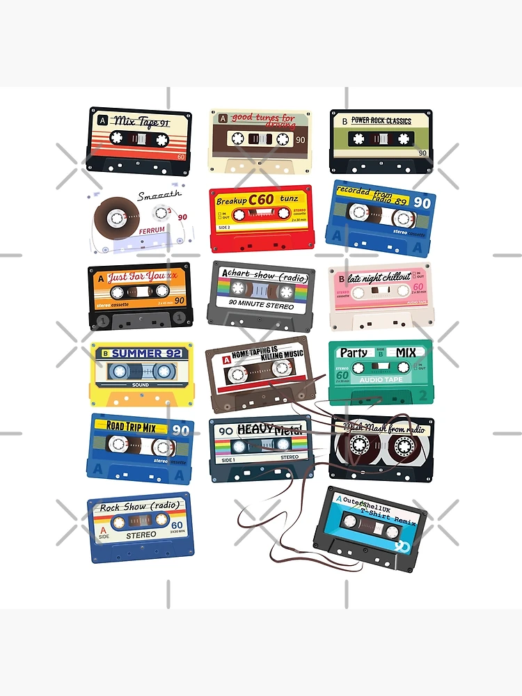 Mixtape Rétro Vintage Cassette Audio De Style Rétro Mix Tape Est