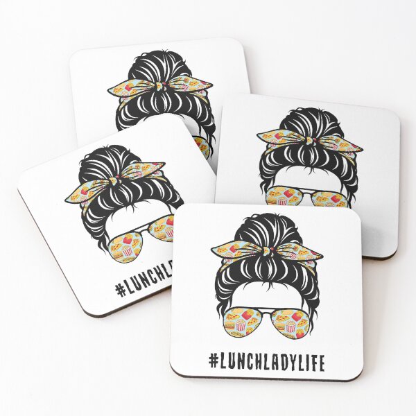 Item preview, Lunch Lady Life Messy Bun Girl designed and sold by WilliamQuinnell.