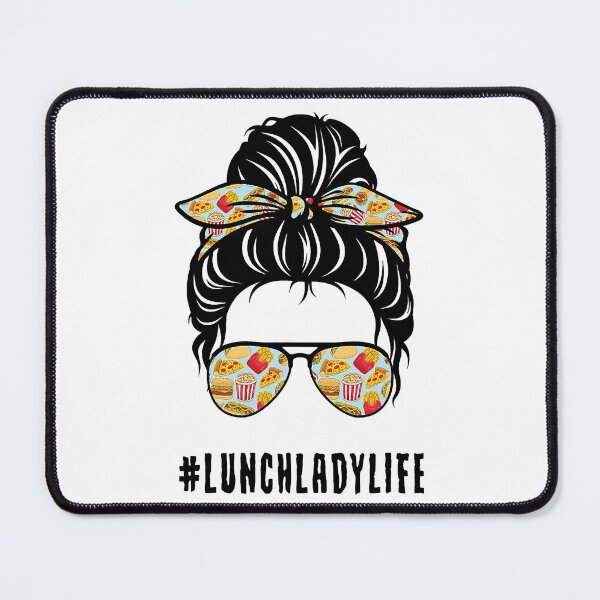 Item preview, Lunch Lady Life Messy Bun Girl designed and sold by WilliamQuinnell.