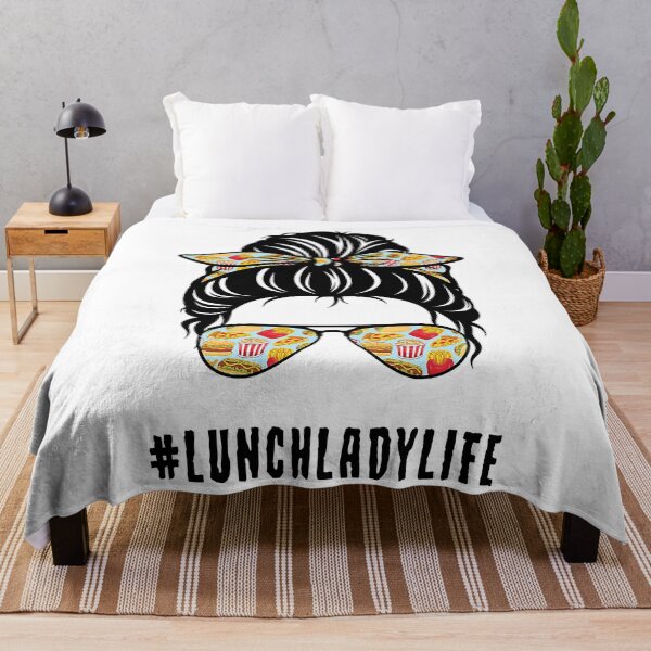 Item preview, Lunch Lady Life Messy Bun Girl designed and sold by WilliamQuinnell.