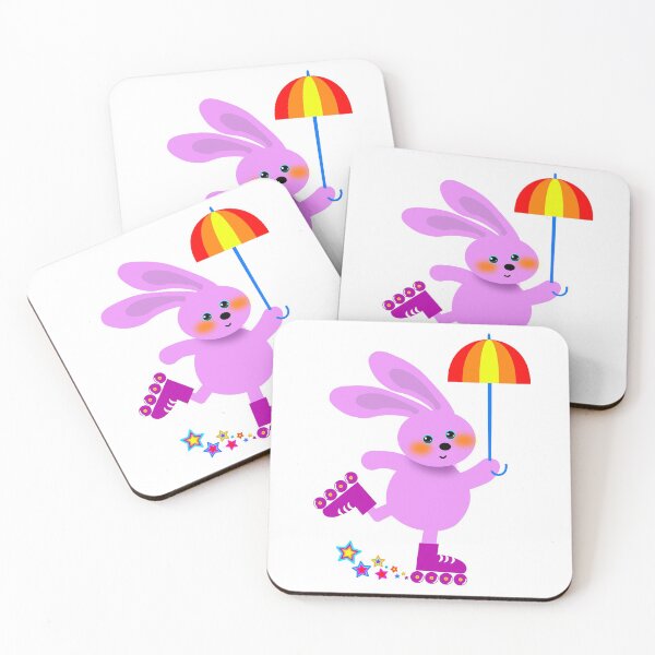 Item preview, Pink rabbit with umbrella designed and sold by Regulus9.