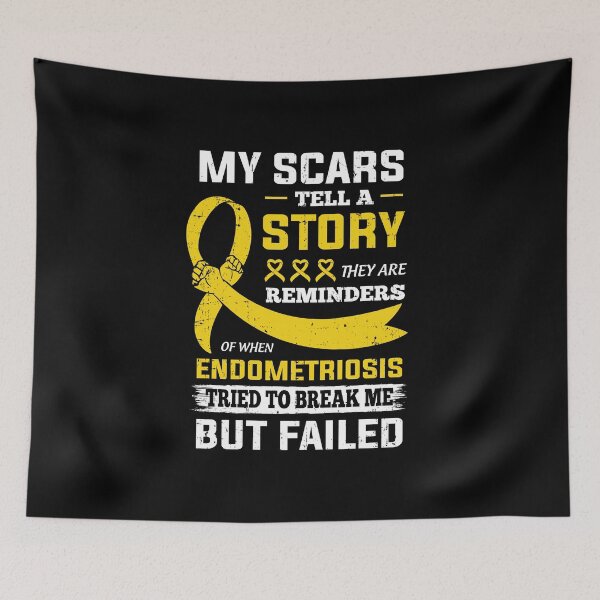 Item preview, My Scars Tell A Story Endometriosis Awareness designed and sold by cadieuxart.