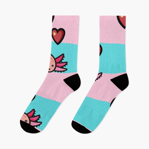 Item preview, Pink Axolotl Love in the Water Shower Curtain designed and sold by wasabileaf.