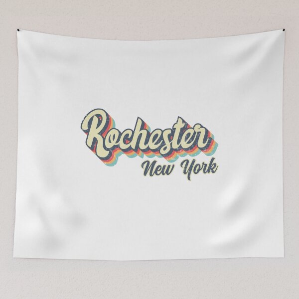 Item preview, Rochester City New York Retro Vintage 70s rainbow designed and sold by Teelogic.